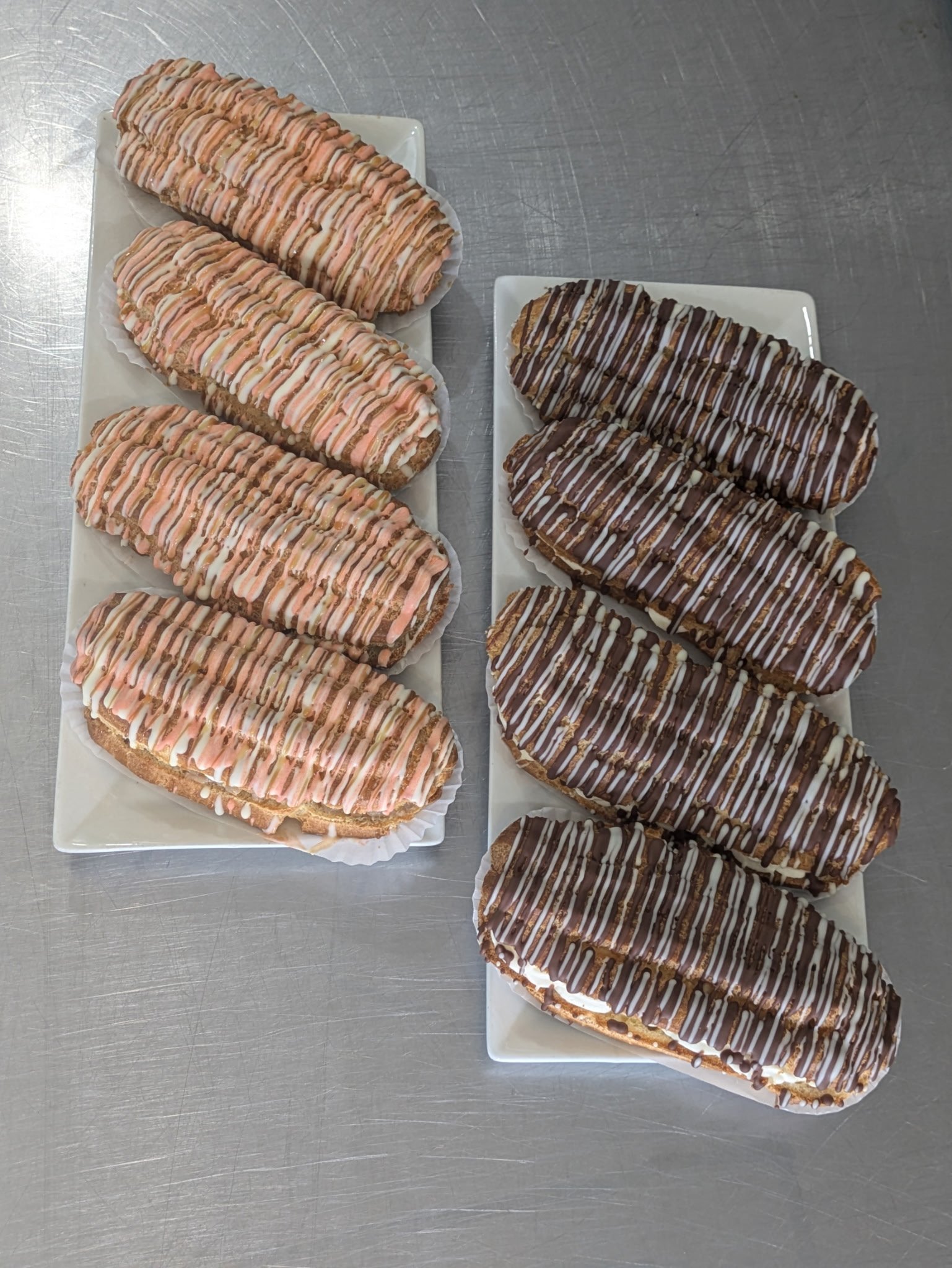 E-Clairs Carmel and Chocolate