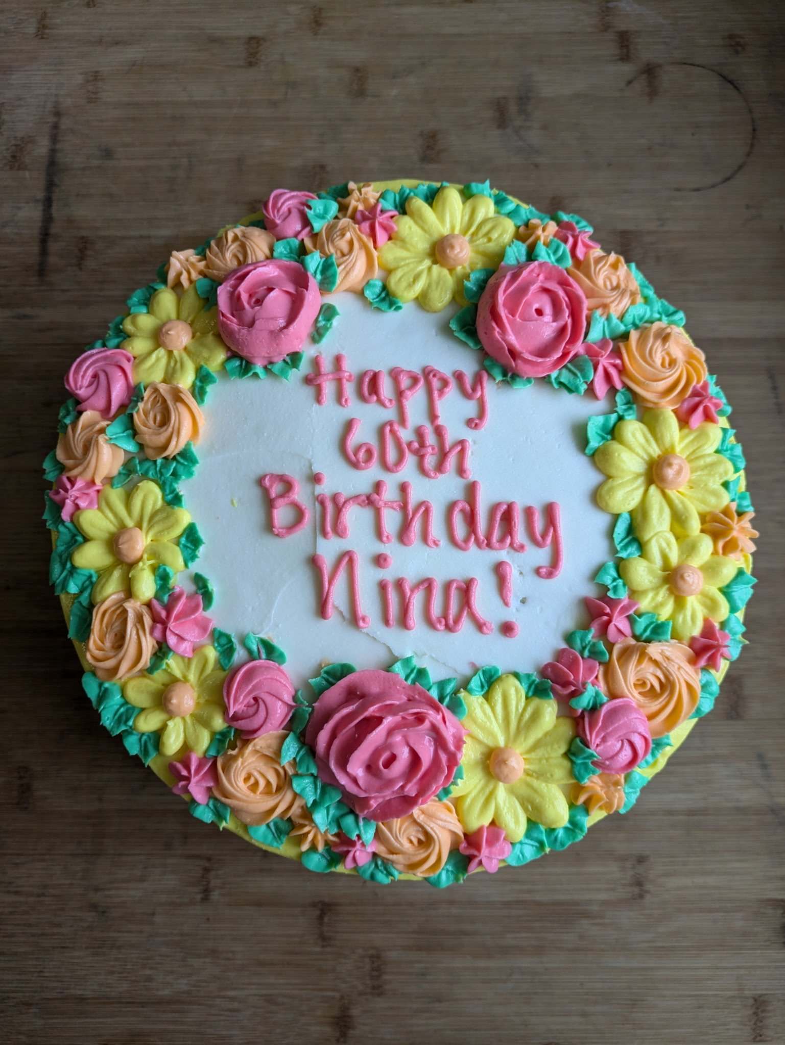 Custom Birthday Cake- Butter cream icing