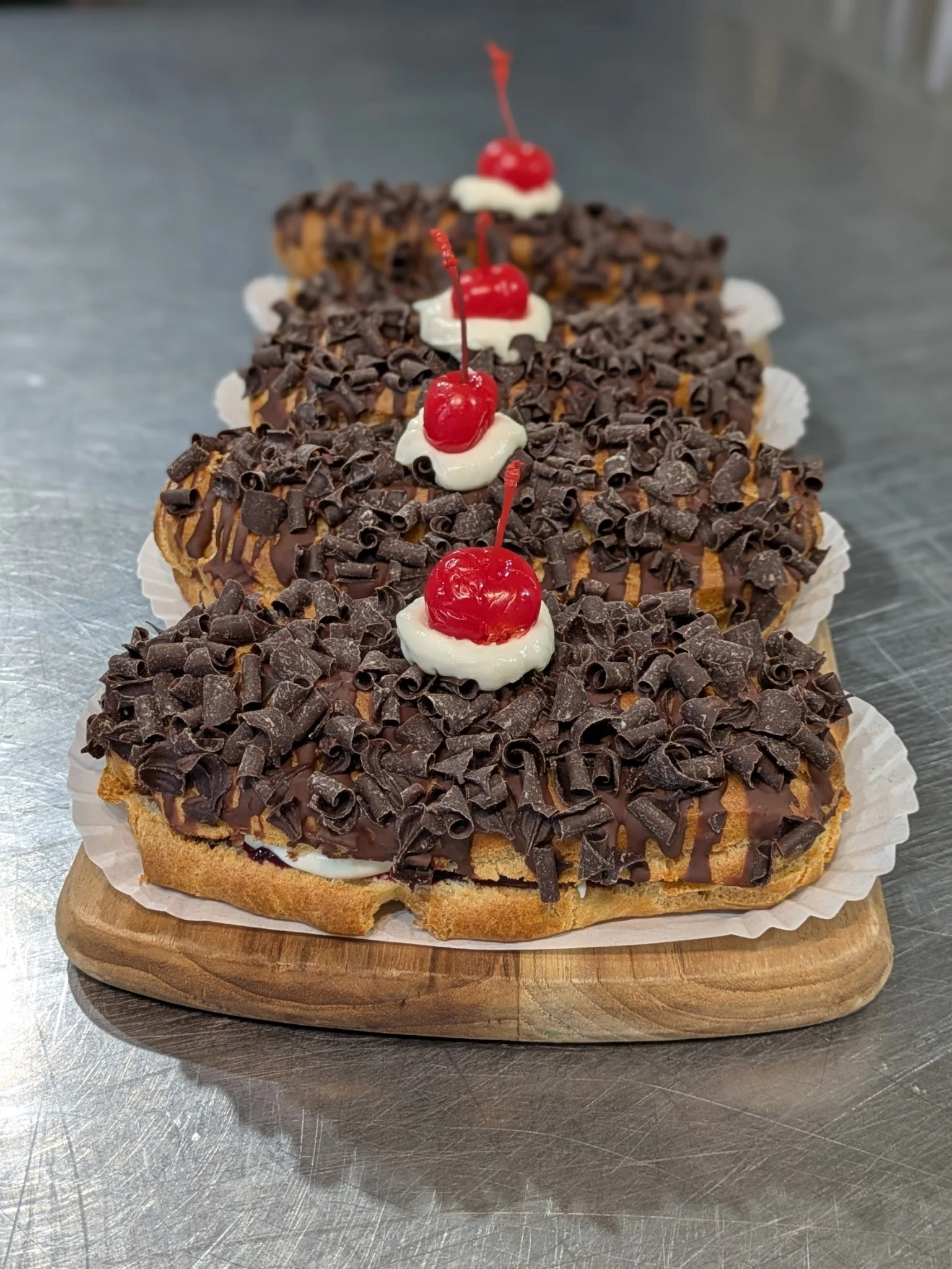 Black Forest Eclairs