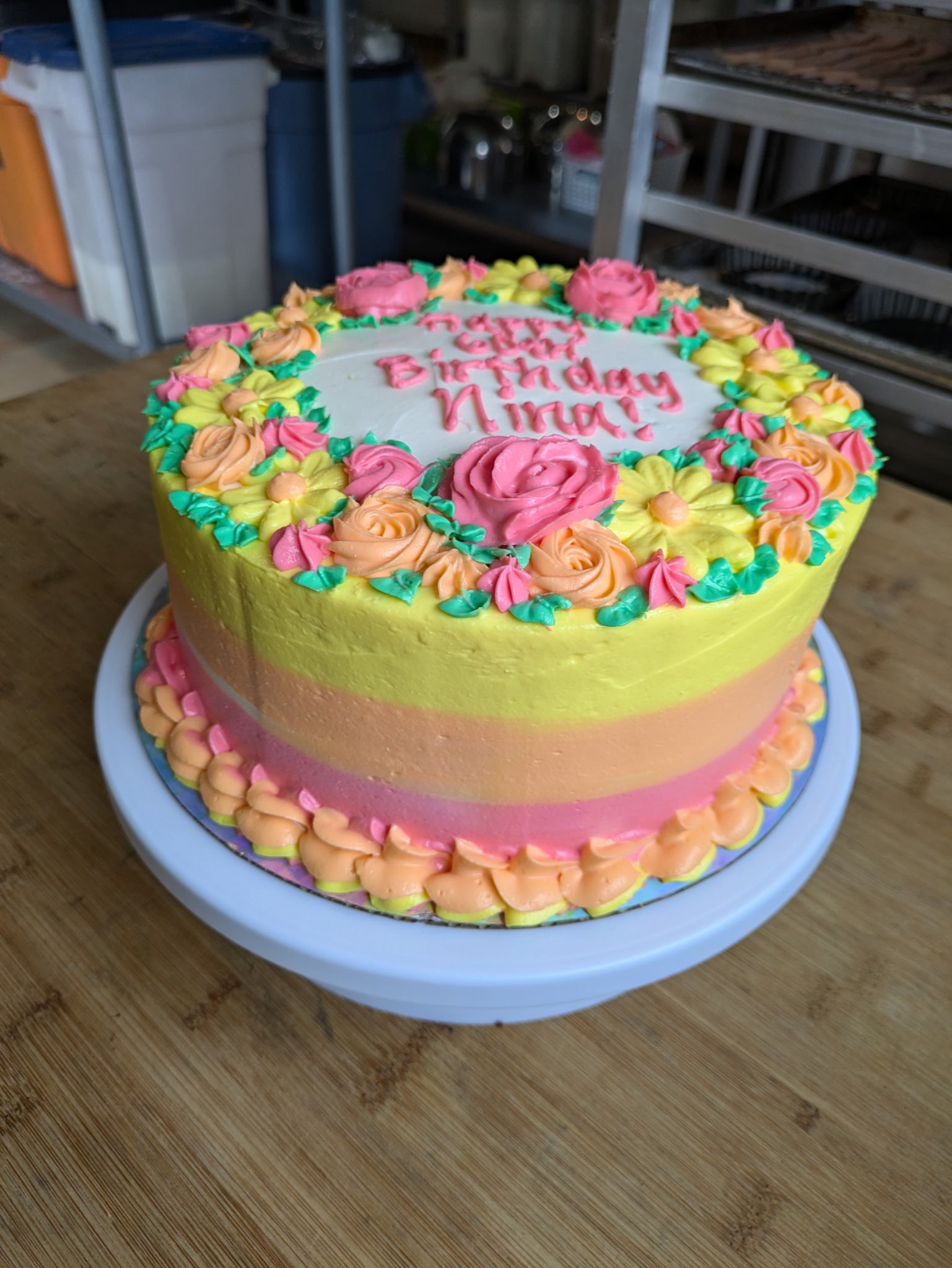Custom 2 layer cake