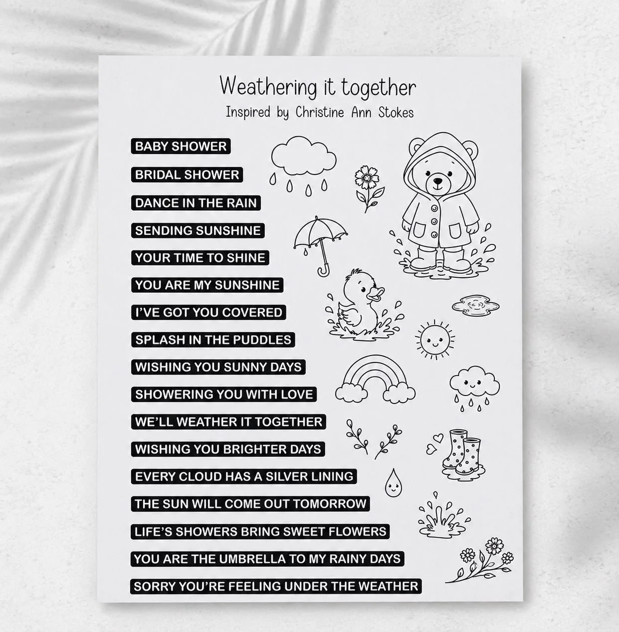 Weathering It Together Stamp Set