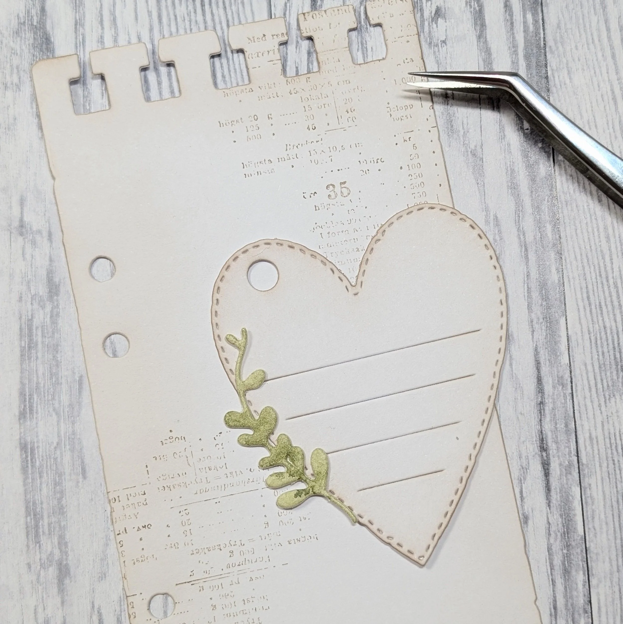 Heartshaped Note Tag