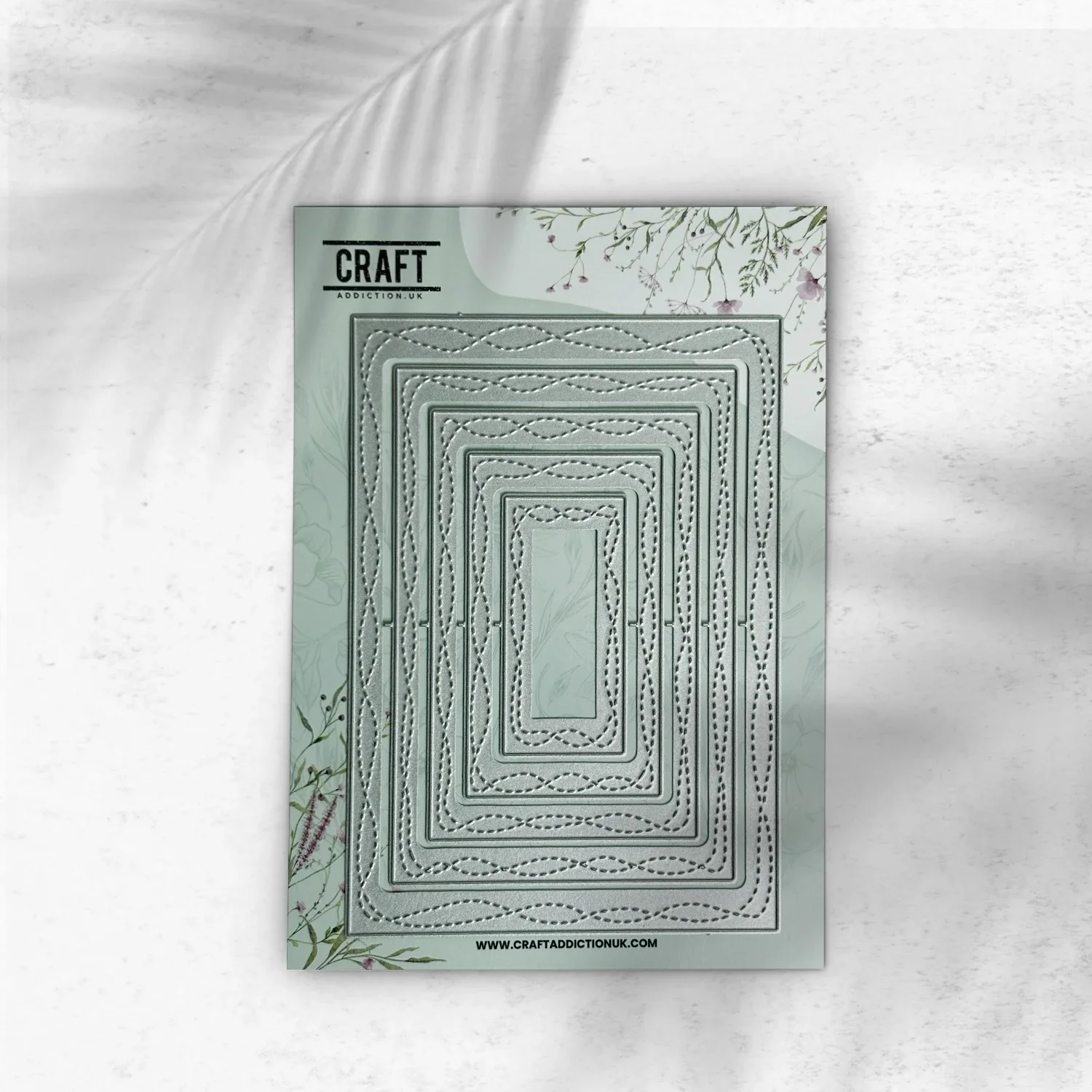 Wavy Double Stitch Rectangles