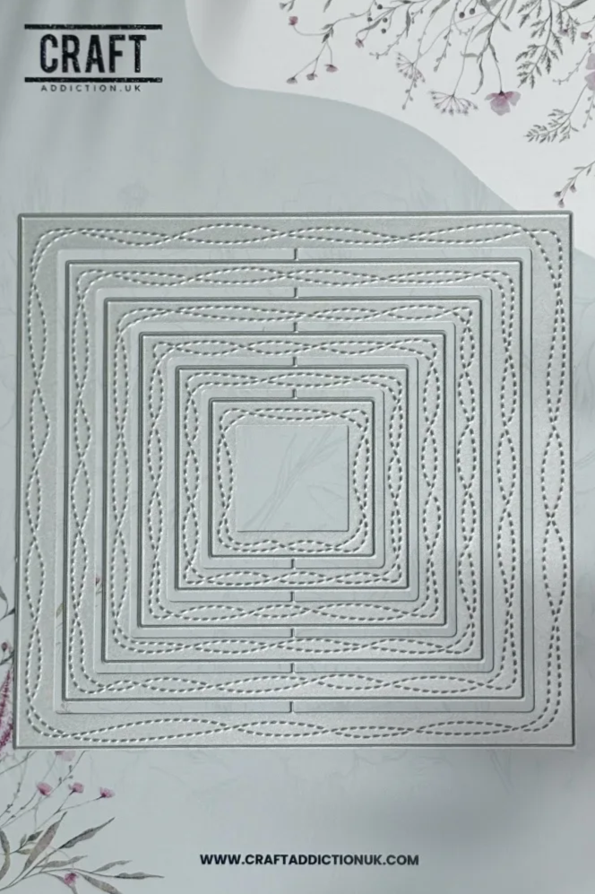 Wavy Double Stitch Square Layering Set