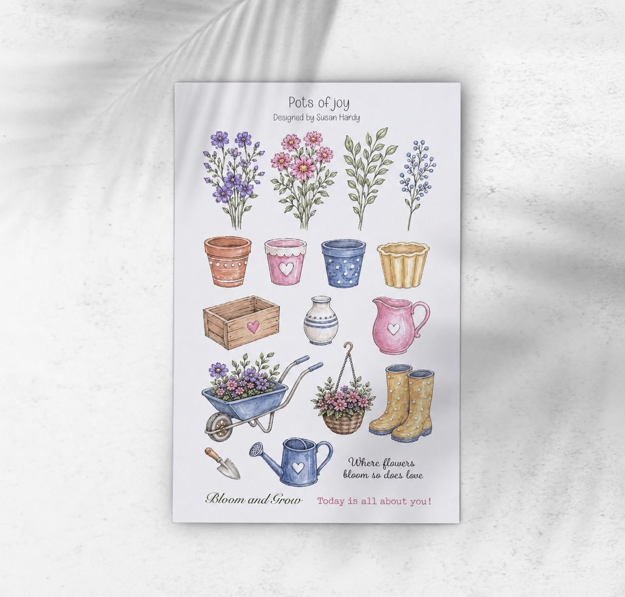 Pots Of Joy Stamp Set