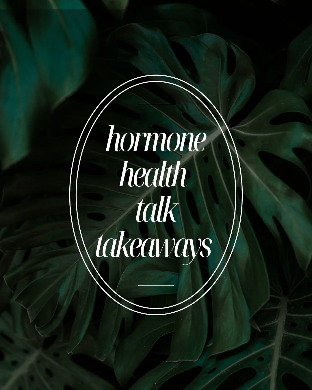 I saw a popular OBGYN give a talk on hormone replacement…here are my takeaways: