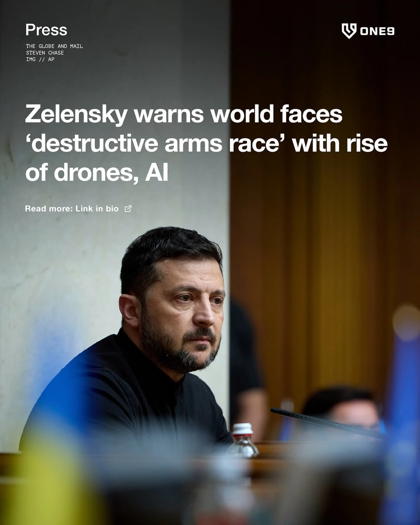 Even a country whose very survival may hinge on its ability to create relative advantages via AI is concerned about its unchecked potential.

&lsquo;&ldquo;Dear leaders, we are now living through the most destructive arms race in human history, becau