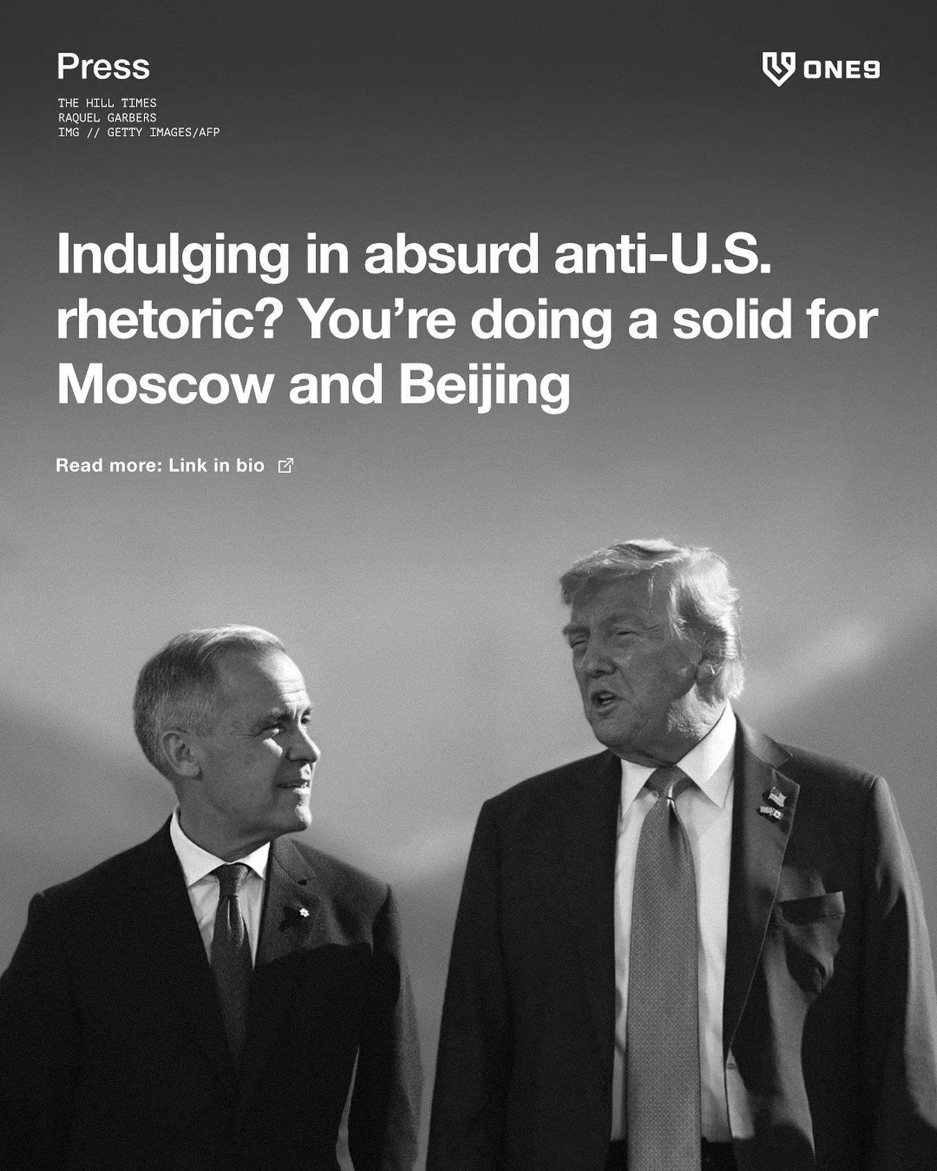 “To argue that the U.S. is on par with China is to claim that it is, like China, attacking western states with military manoeuvres, hostage diplomacy, cyberattacks, espionage, sabotage, and schemes to corrupt their political leaders. This is ri