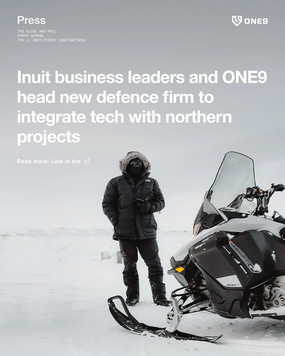 ONE9 has long understood that Canada’s Arctic sovereignty will only be achieved by, with, and through our Inuit and Northern communities. 
This is why we are launching Sapujjijiit Inc. Meaning “defender of the Arctic”, it is the wo