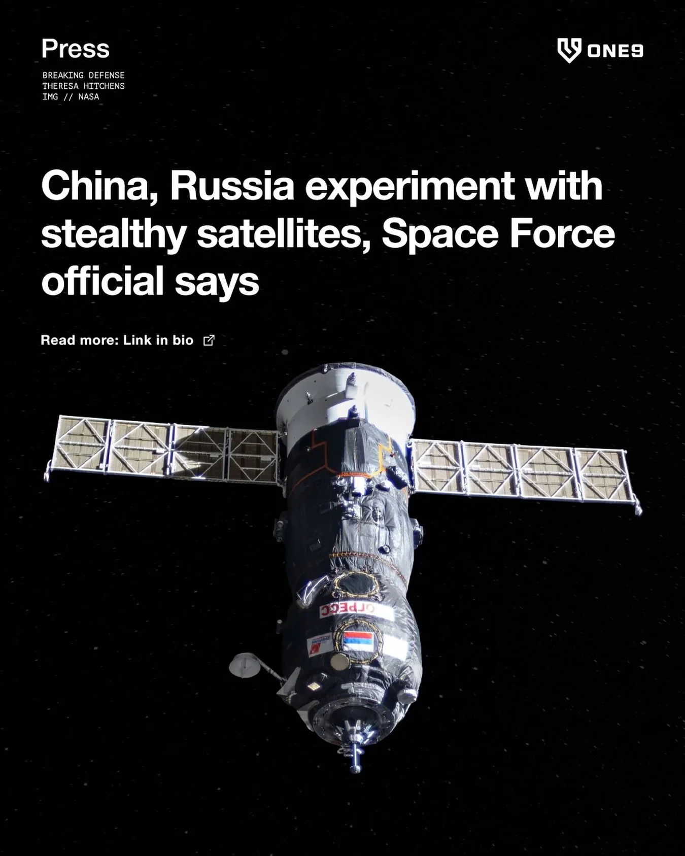 &ldquo;China and Russia are experimenting with stealth technologies aimed at making it harder for radar and telescopes to find their satellites&rdquo;

Cat and Mouse is quickly becoming Hide and Seek in the space domain, making commercial capabilitie