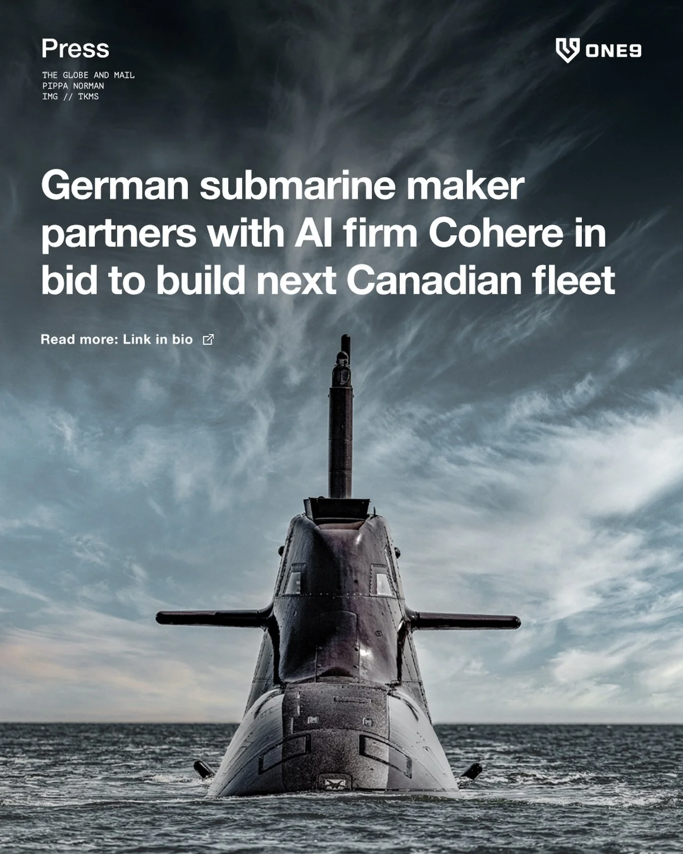 This is the way. Integrating Canadian world-leading tech builds bridges while delivering decisive capabilities.

As Dave Ferris notes, &ldquo;Submarines are the ultimate high-stakes workplace&rdquo; and Cohere will help reduce cognitive load while em