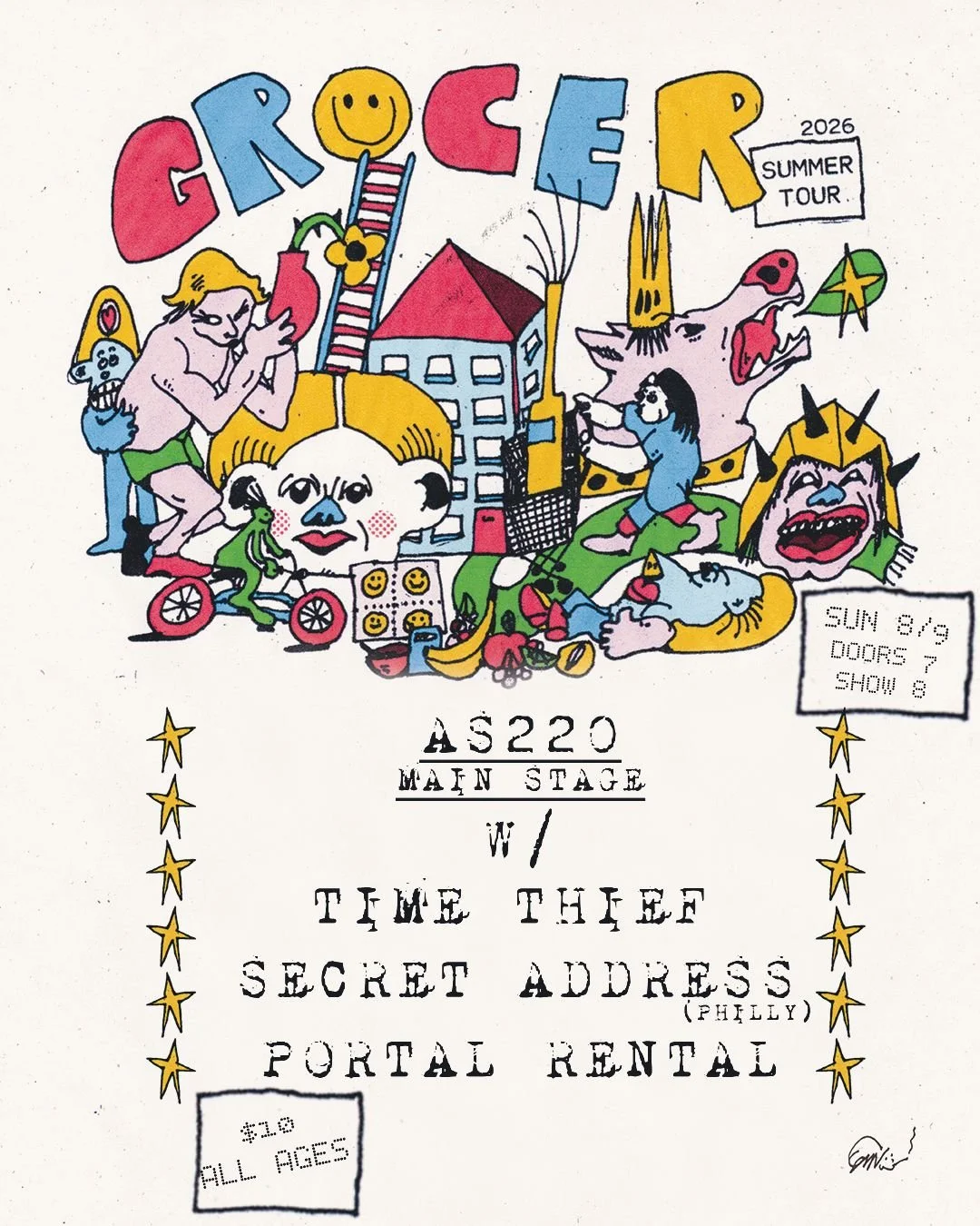 Grocer, Portal Rental, Secret Address, Time Thief