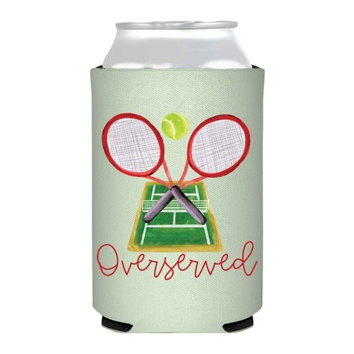"Overserved" Tennis Can Koozie