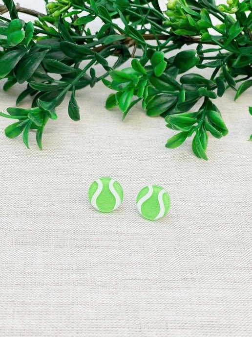 Glitter Tennis Stud Earrings