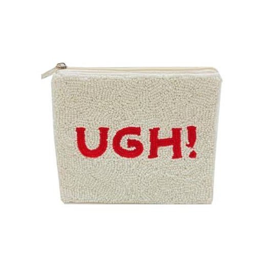 "UGH" Beaded Coin Purse