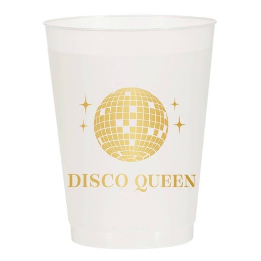 Disco Queen Gold Frosted Cups - Girls