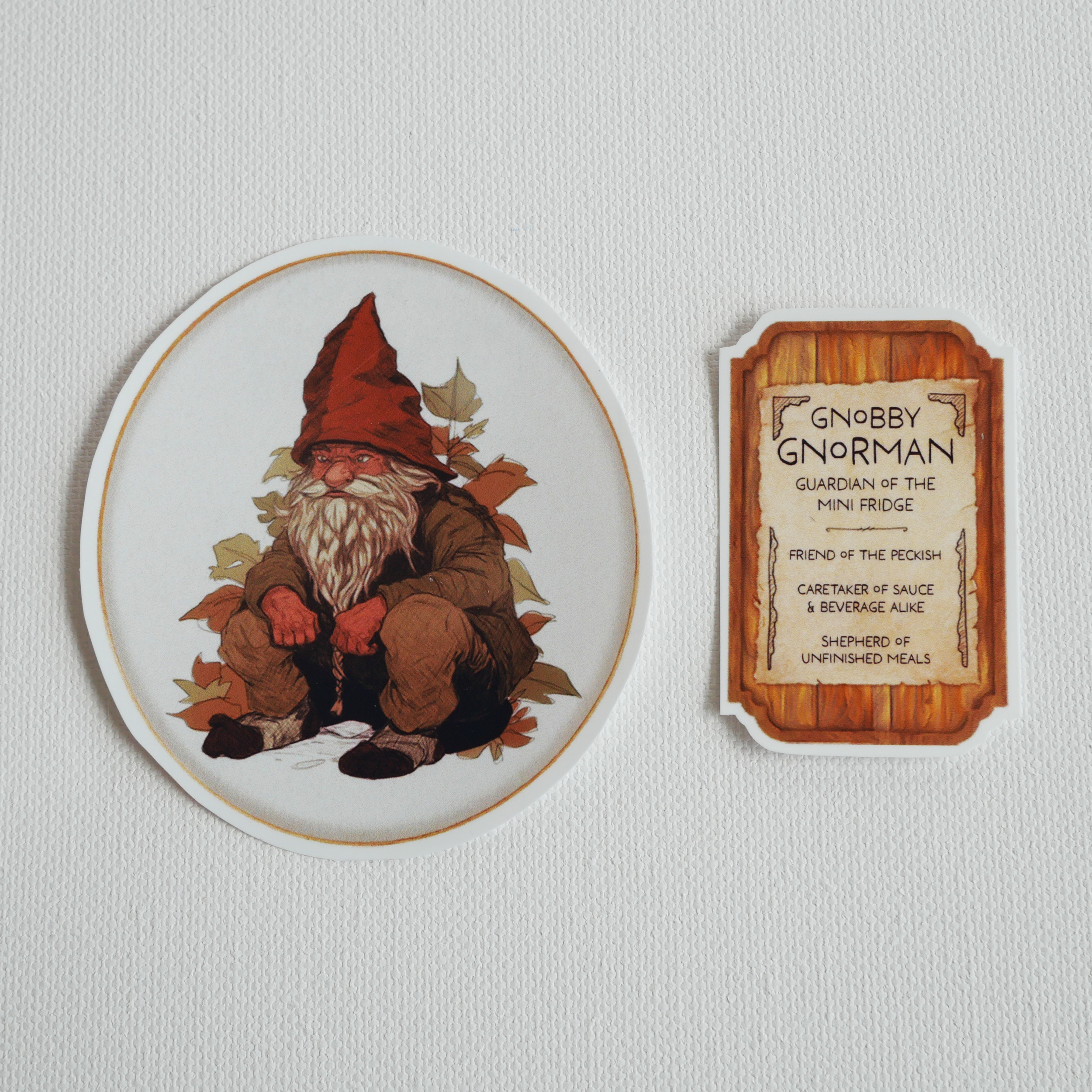 Gnobby Gnorman Sticker Pair