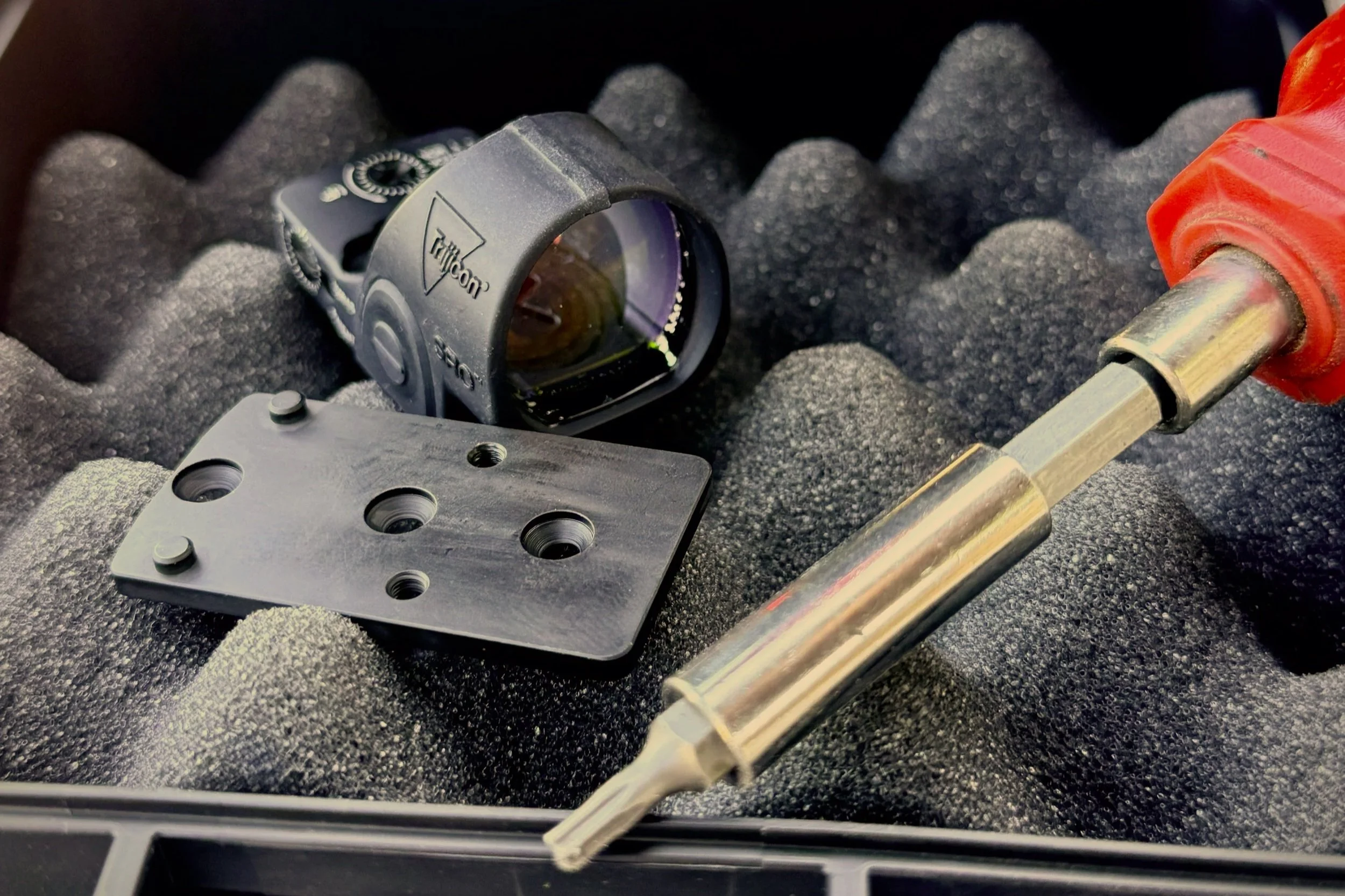 Fiber Optic Rear Sight Plates & Red Dot Optic System for Double stack ...