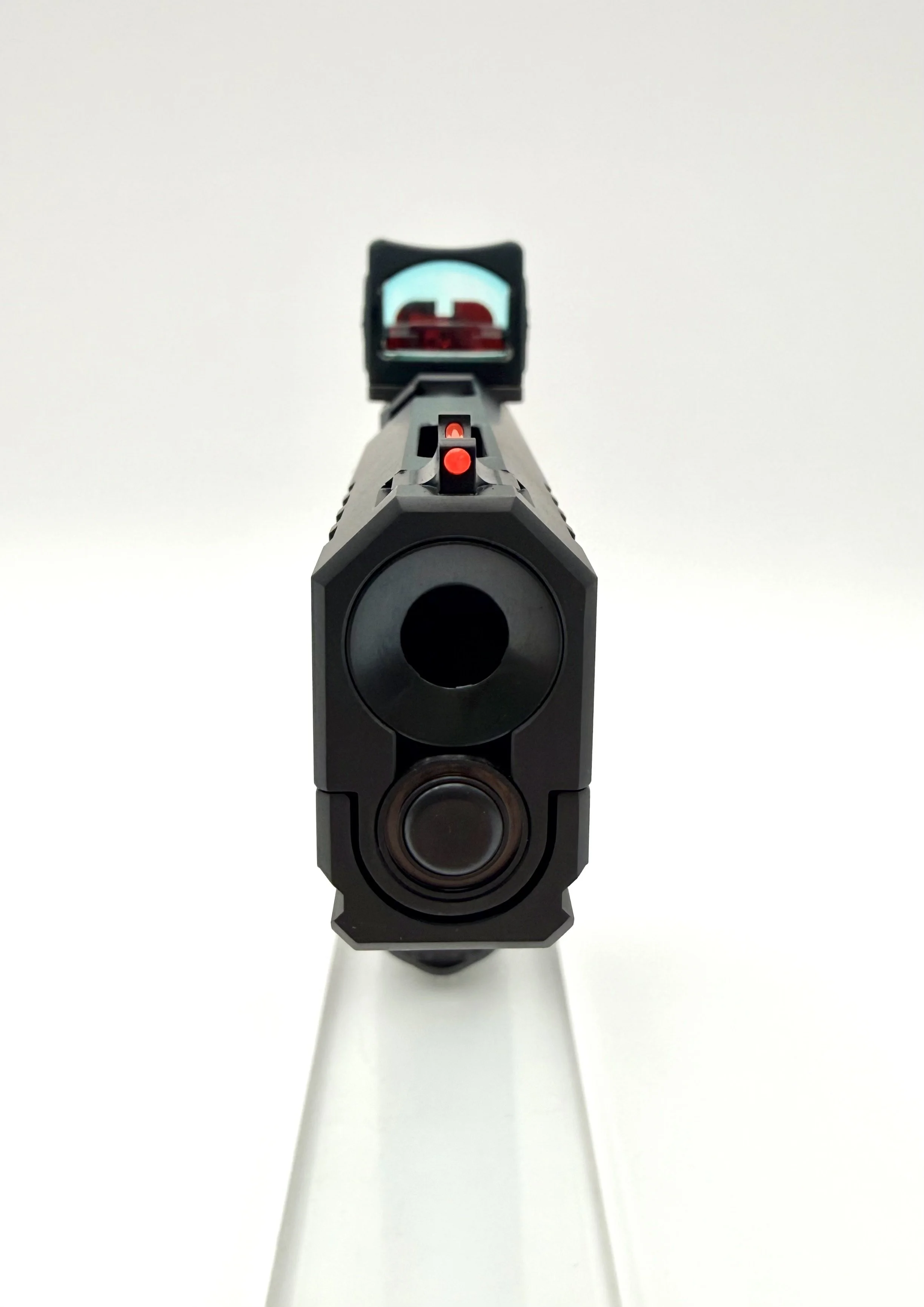 Alpha American Vanguard 4.25-inch double stack 1911, aluminum grip, front profile