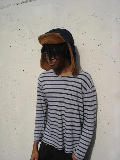 Denim trapper hat (Large)