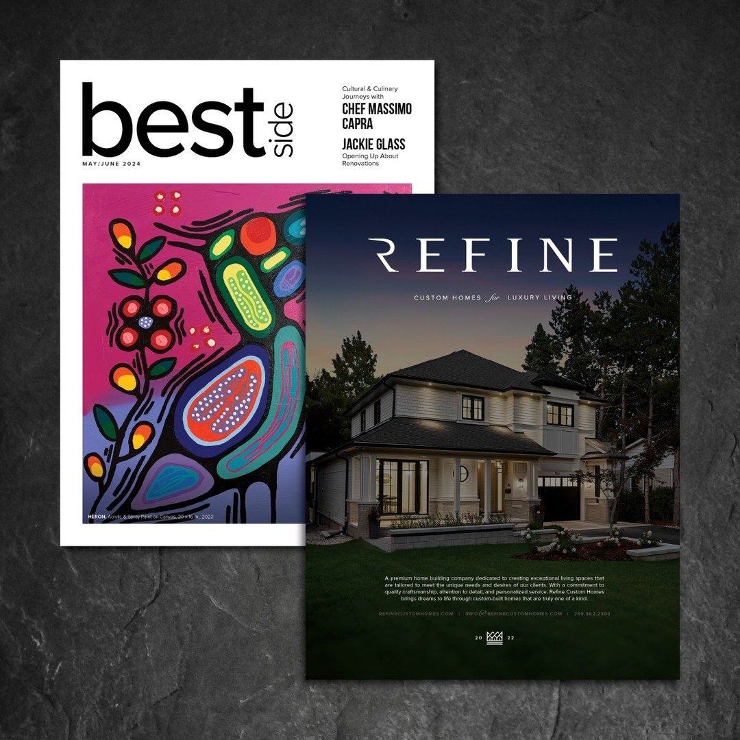 Don't miss our highlight in the May/June issue of @bestsidemag - a local neighbourhoods magazine in the Halton, Peel and Hamilton regions. 

We are proud to serve our community.

#refine #ontarioluxurybuilder #detailsmatter #exceedingexpectations #on