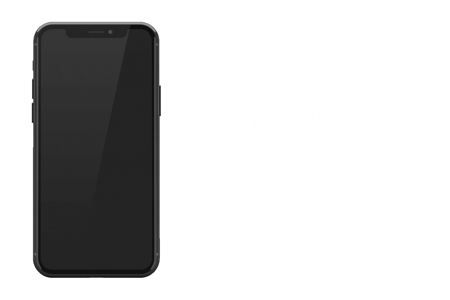 Accountability and Finally Going All In 