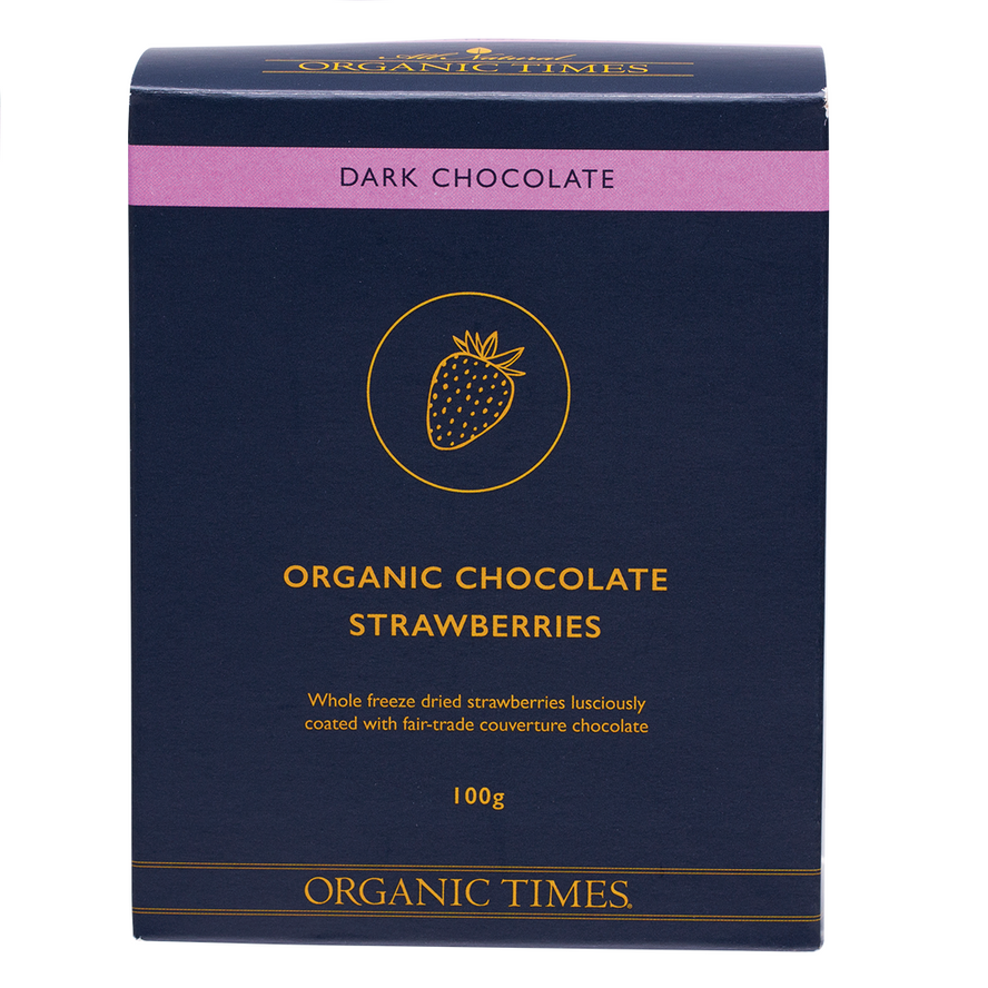 Organic Times - Dark Chocolate Strawberries