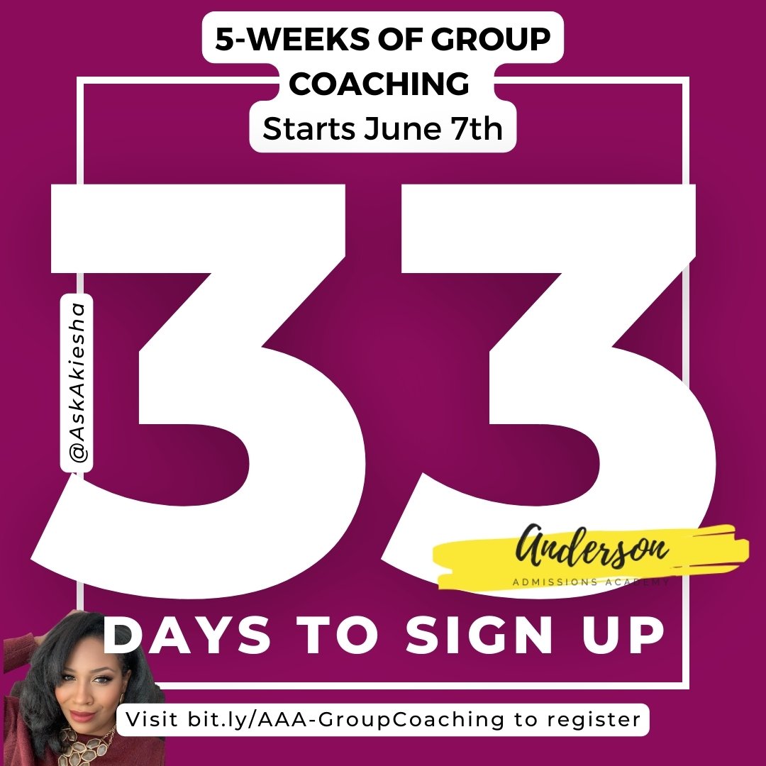 ⏳ Time is ticking! Secure your spot in our next Group Coaching cohort with an exclusive early bird discount - use code ASKAKIESHA for 33% off! Registration closes on June 3rd. Enroll now at bit.ly/AAA-GroupCoaching and start your path to law school! 