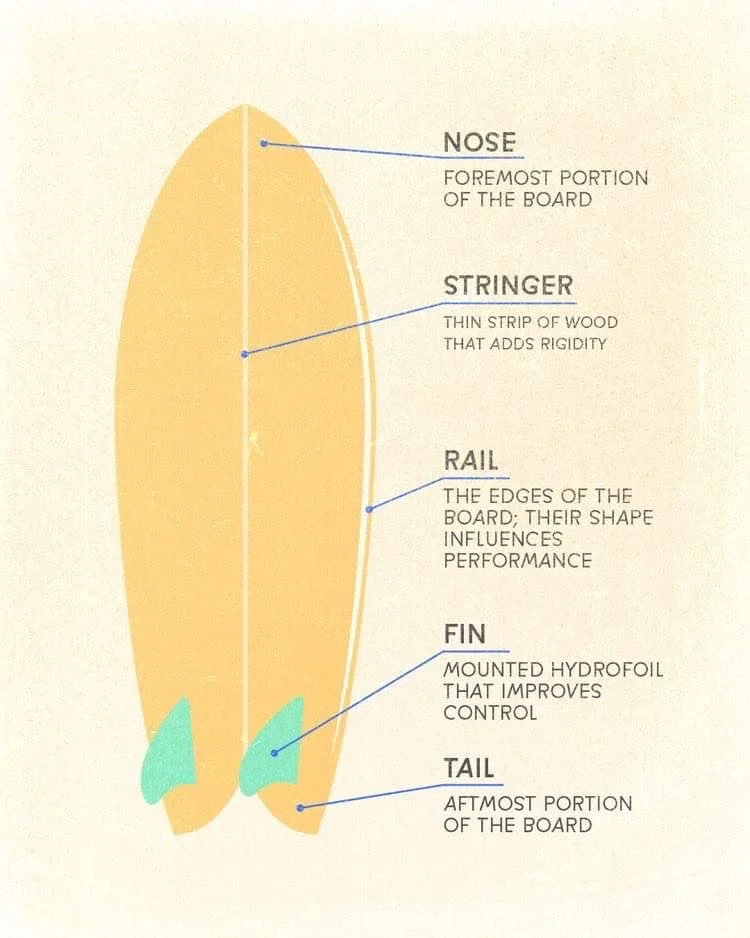 know your surfboard