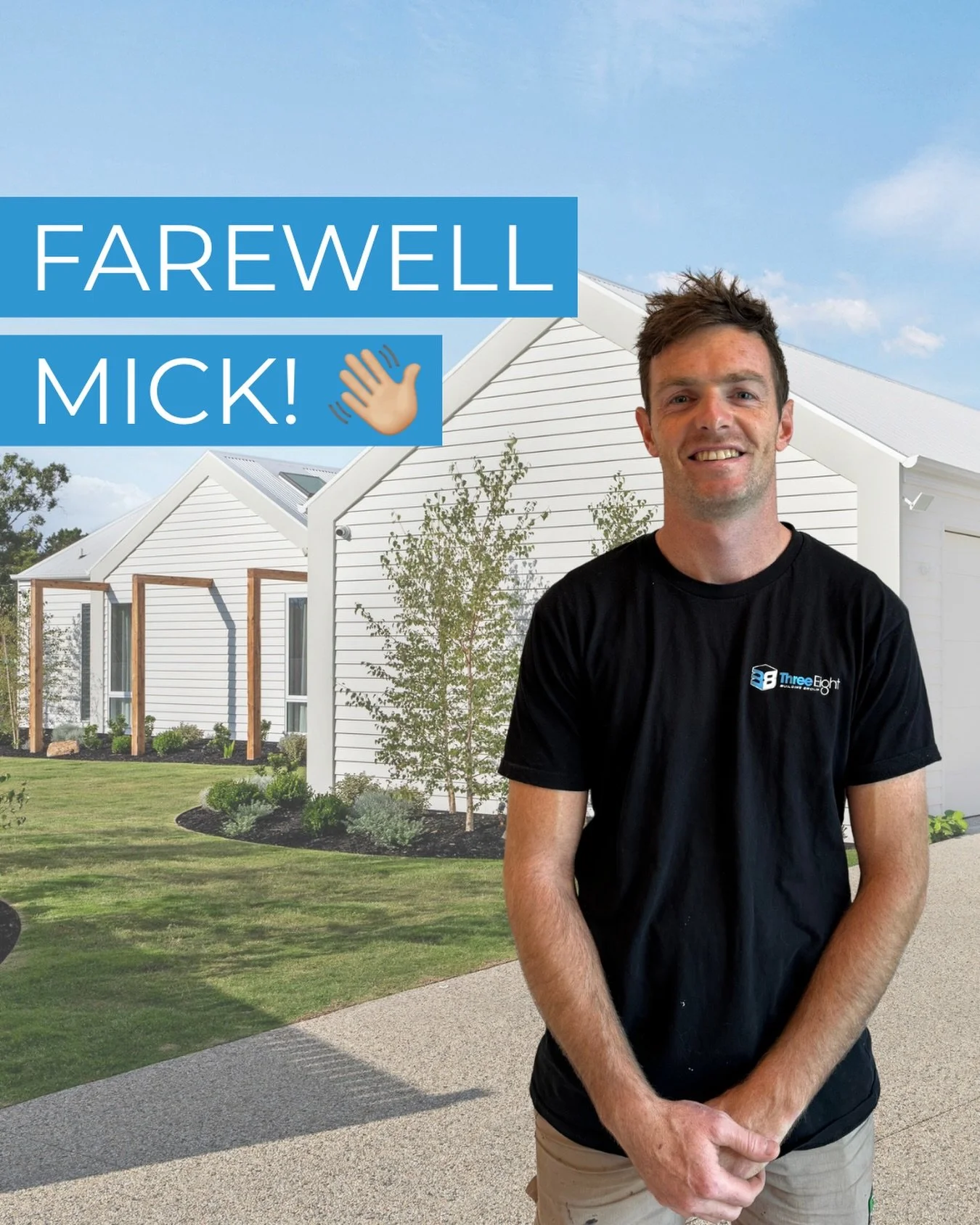 We recently said goodbye to our legend Project Manager, Mick, as he makes a slight career shift.

Those lucky enough to have had him lead their projects will know just how big a loss this is for the Three 8 team. 

Thank you for your endless dedicati