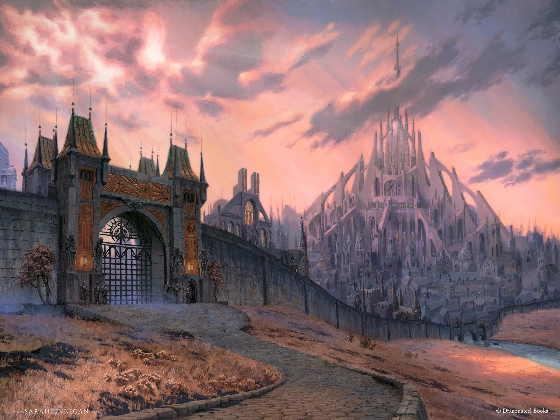 One of two paintings commissioned by @dragonsteelbooks , this one is now out in new trade paperback editions of "The Well of Ascension!" 

Slide to see the Obligator statues, the Lord Ruler supraporte, the copper relief sculpture, and some 