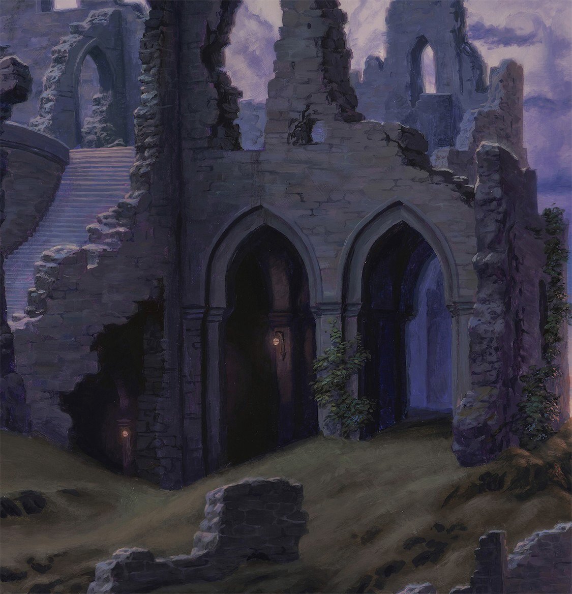 Details of Transcendent- 48&rdquo; x 36&rdquo; Acrylic on wood, coming to @ix_imagine_this in just a few weeks! 

#sarahfinniganart #ixarts #illuxcon #starscape #artdetail #ruinenlust