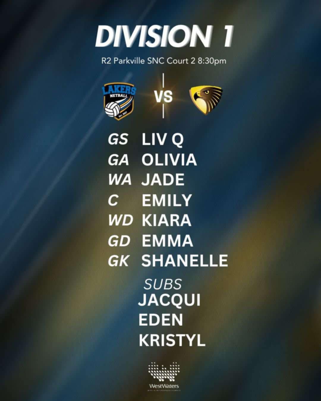 Round 2 is here 🙌
Presenting our teams for Round 2 of the WFNL senior netball competition 🏐
Catch ya there 🔥
💛💙🖤🤍
#LakerNation #cslakers #GoLakers #CSFC #localfooty #westisbest #lakers #cs #carolinesprings #local #community #localcommunity