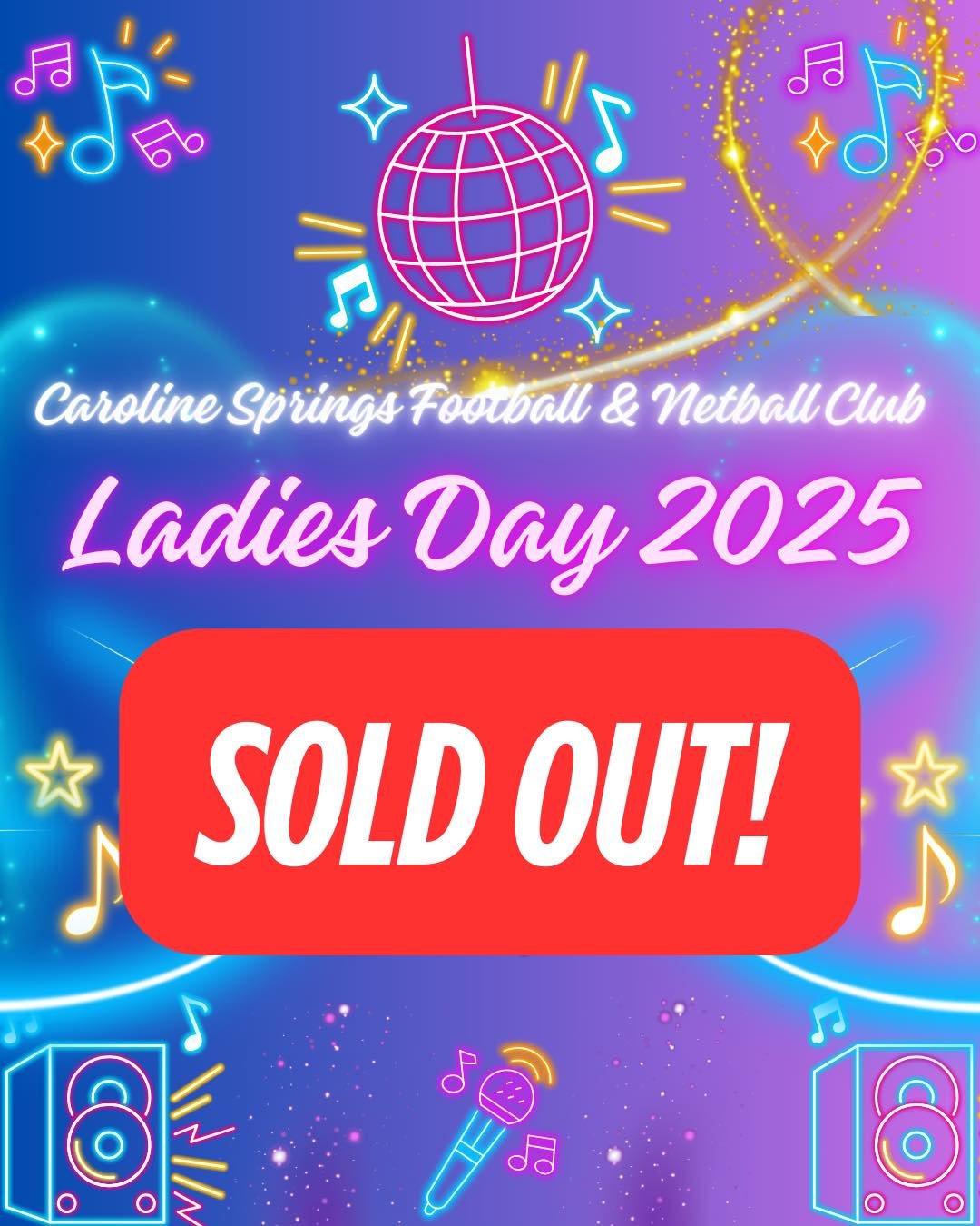 Ladies Day is officially SOLD OUT!
Thank you to everyone who has purchased a ticket for Ladies Day this Saturday and selling out this event once again!
Ticket holders will receive an email during the week with more information regarding the event.