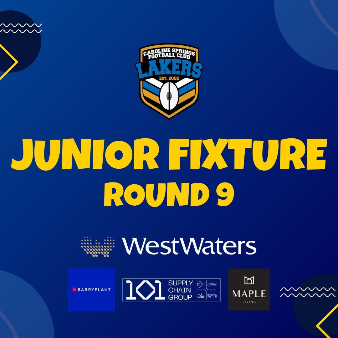 Ready to go for Round 9!
Town Centre will once again be full today with six home games and another three down at Brookside. Lakers First Bounce Cafe will be open as usual serving all your favourite foods and snacks 🌭☕️🍟
See you at the footy 🏉