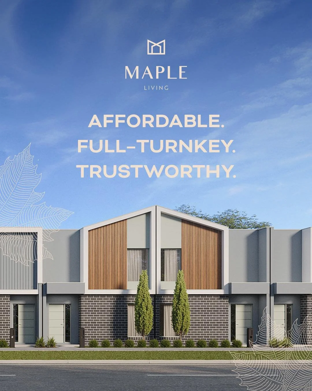 At Maple Living, every detail is carefully considered&ndash; from convenient floorplans to timeless designs and high-quality finishes that stand the test of time.
 
Their affordable townhomes are move-in ready from the day of handover, making home ow