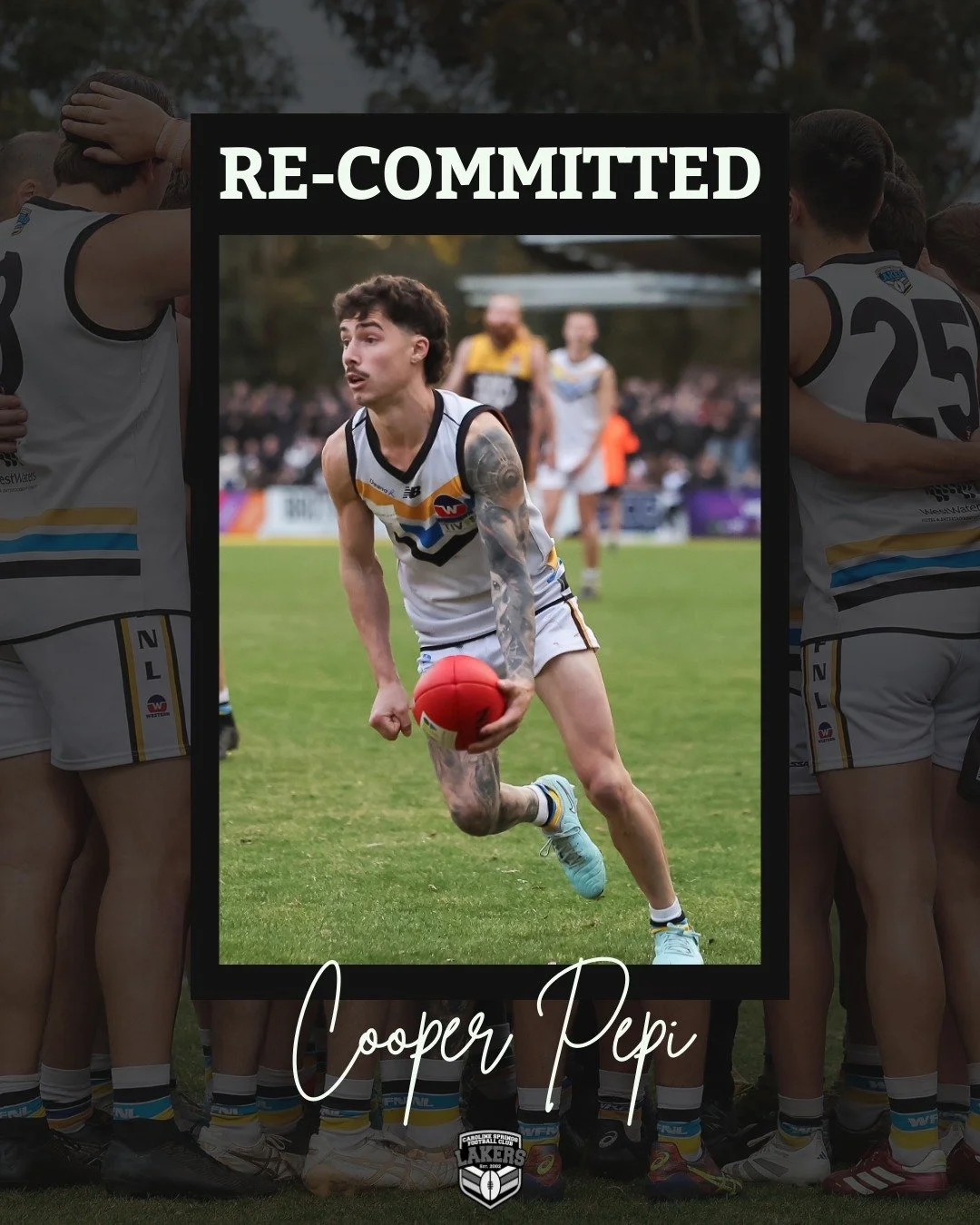 Our engine room have re-committed and are ready to fire on all cylinders 🚀

Great to see these boys locked in for 2026 💪

💛💙🖤🤍

#csfc #golakers #carolinespringslakers #carolinesprings #localfooty #seniorfooty #wfnl #westisbest