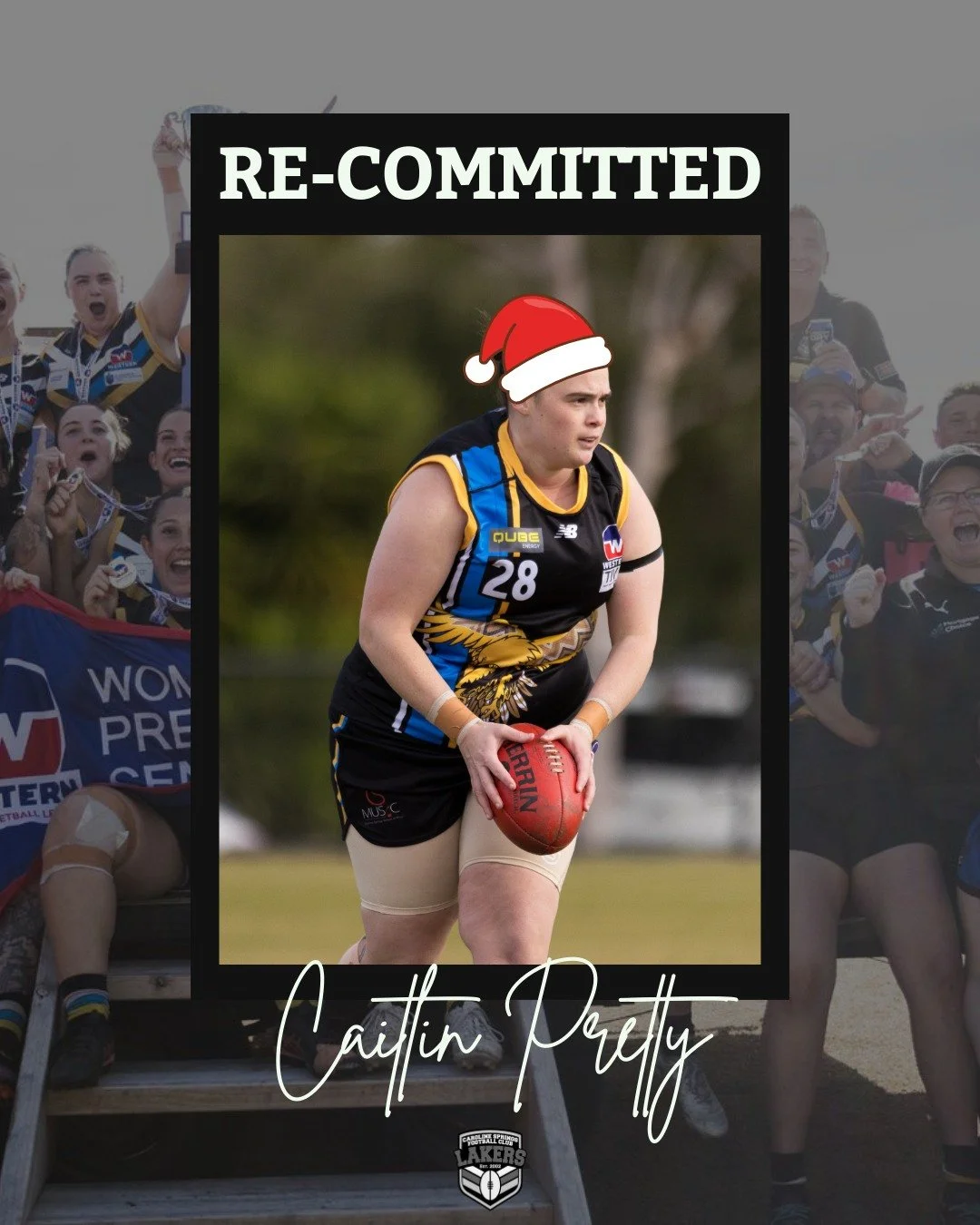 Christmas has come early! 🎅🎄

With the recent news of our Senior Women's move to the EDFL Premier Division, what better way to kick off our re-commitments than with our four most recent best and fairest winners signing on for 2026!

Captain Pretty,