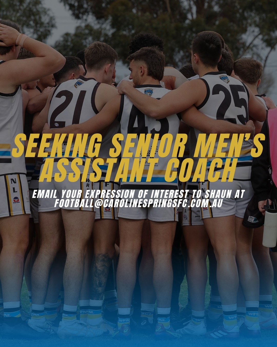CSFC is seeking a motivated individual to work as an assistant within our senior men&rsquo;s coaching team, led by our Senior Coach, Brian Lake, &amp; Football Director, Shaun Rainer, to drive a high-performance culture through our football departmen