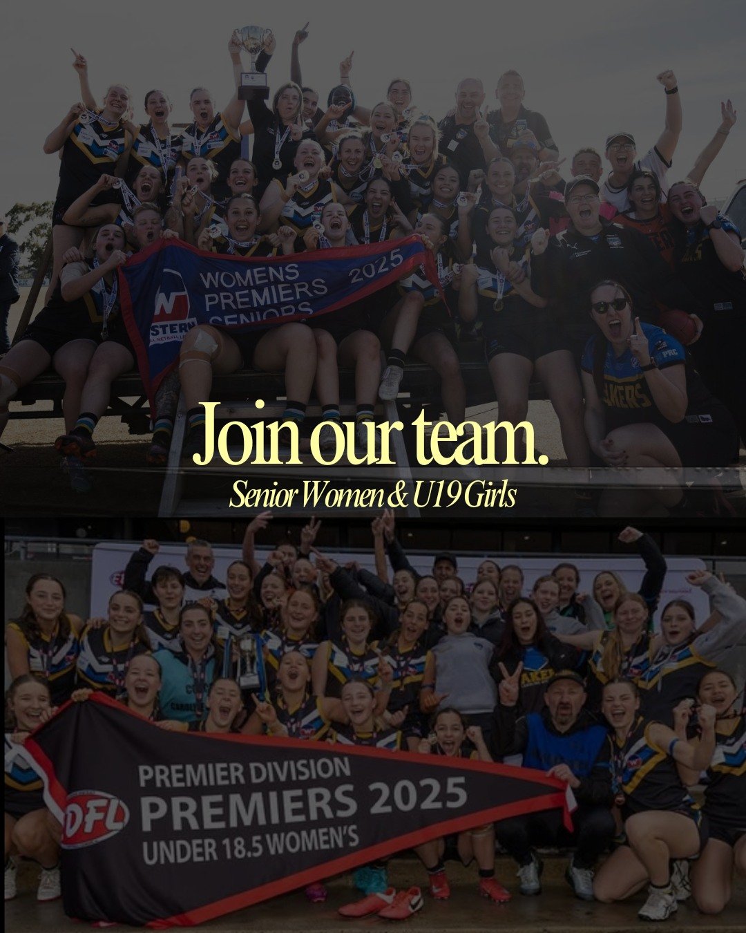 A reminder that tomorrow we'll be a hosting a "come and try" evening for anyone looking to join our Senior Women/U19 Girls squad!

With an U19, Reserves and Senior side, this is the perfect opportunity to join us on the journey as we embark