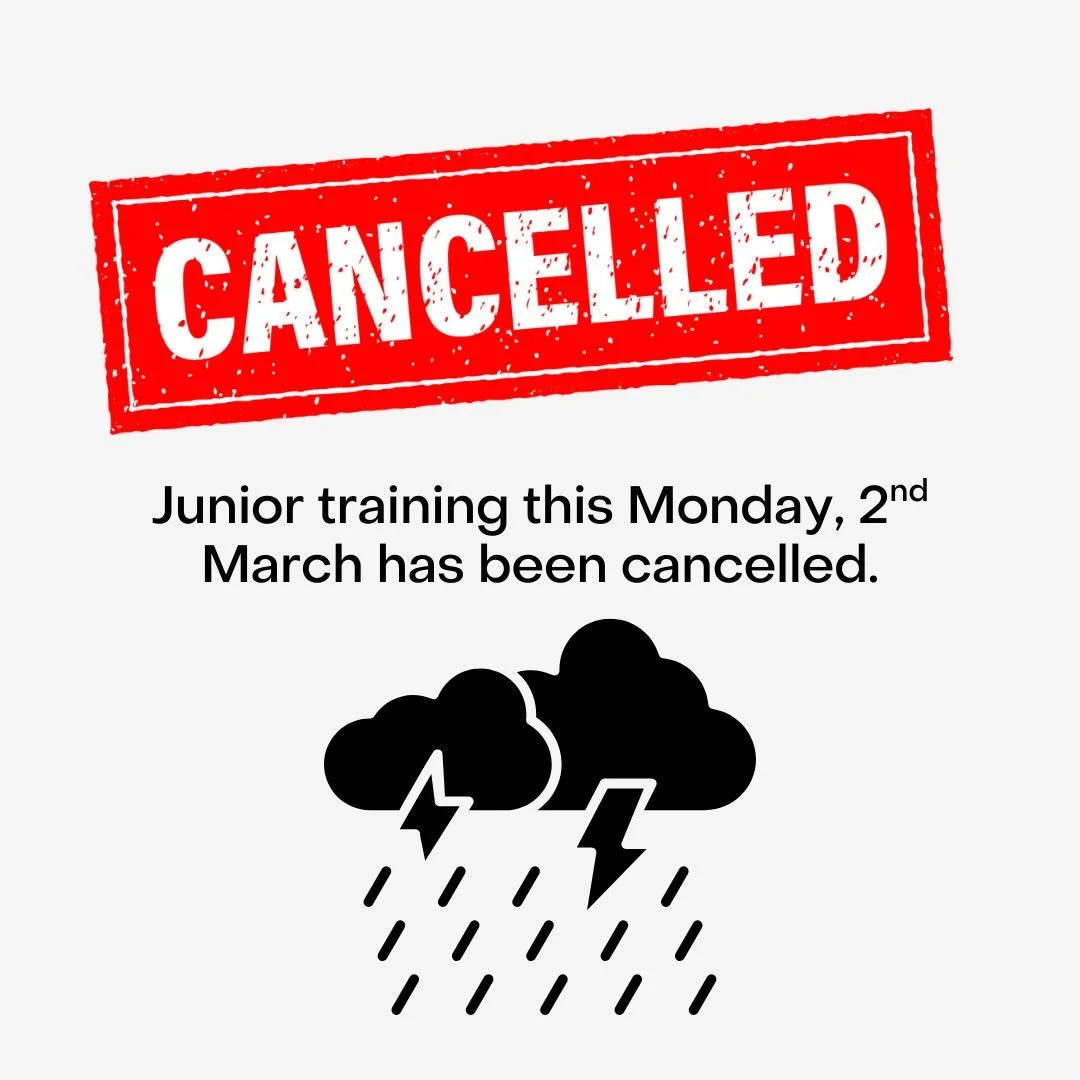 ATTENTION ALL JUNIORS

In the interest of player safety, we have decided to cancel all junior training tonight, Monday 2nd March. See you on Wednesday!