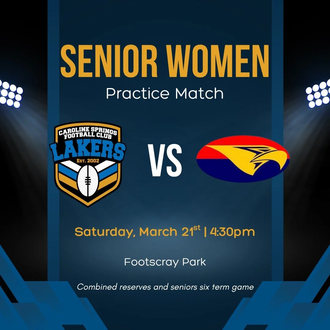 Another day of senior practice matches coming up 🙌

If you're looking for a footy fix this weekend, we've got you covered! We'll be spread across Bundoora, Footscray and Kyneton for a full day of games that kicks off at 10am.

See you there!