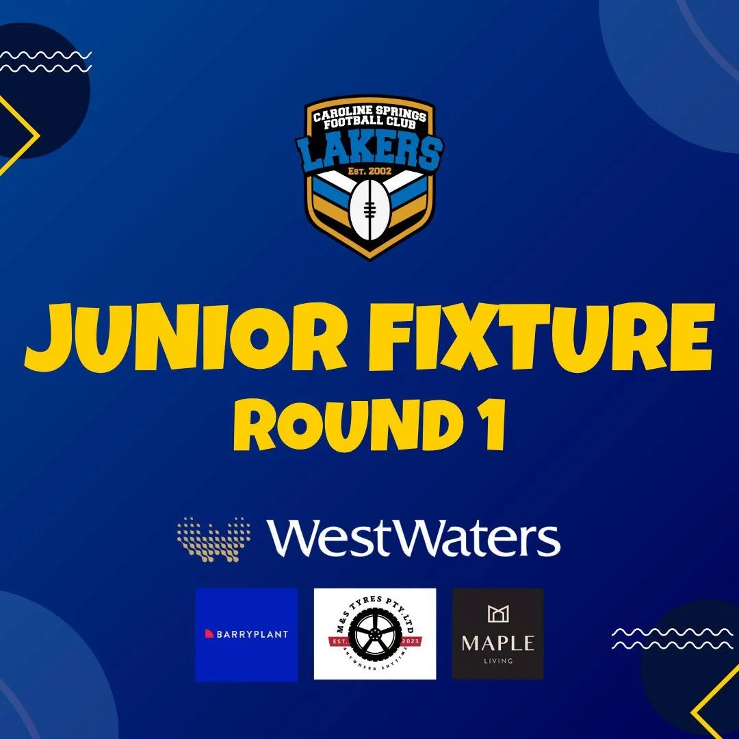 JUNIOR FIXTURE ROUND ONE

The wait is over! Junior footy is back 🙌

The season kicks off today and what better way to start than with six home games 💪

Good luck to all of our juniors and a special shout out to everyone running out in a Lakers jump