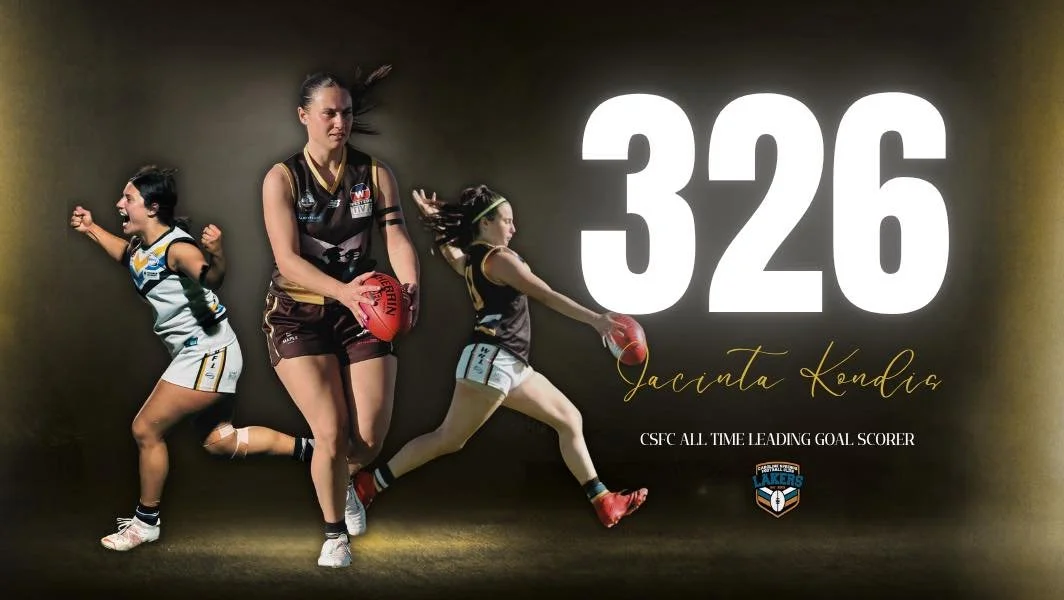 🌟 HISTORY MADE 🌟

Congratulations to Jacinta Kondis who is now the all time leading goal scorer for CSFC.

JK&rsquo;s first goal in today&rsquo;s Senior Women&rsquo;s match marked goal number 326, officially breaking the long-standing club record.
