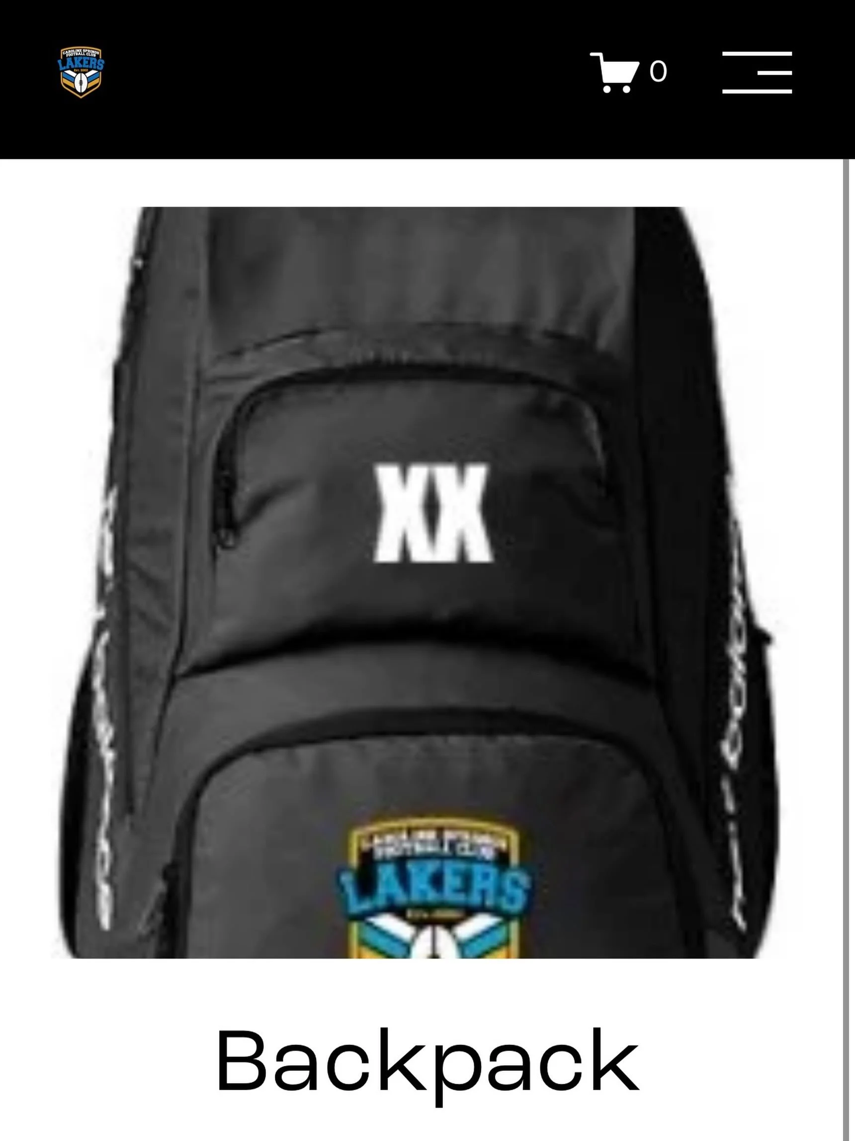 LAST CHANCE FOR BACKPACK PRE-ORDERS!

A final order will be placed for personalised backpacks tomorrow. To secure yours, you must pre-order at www.carolinespringsfc.com.au/store/p/backpack-1 before Wednesday, 10th June.