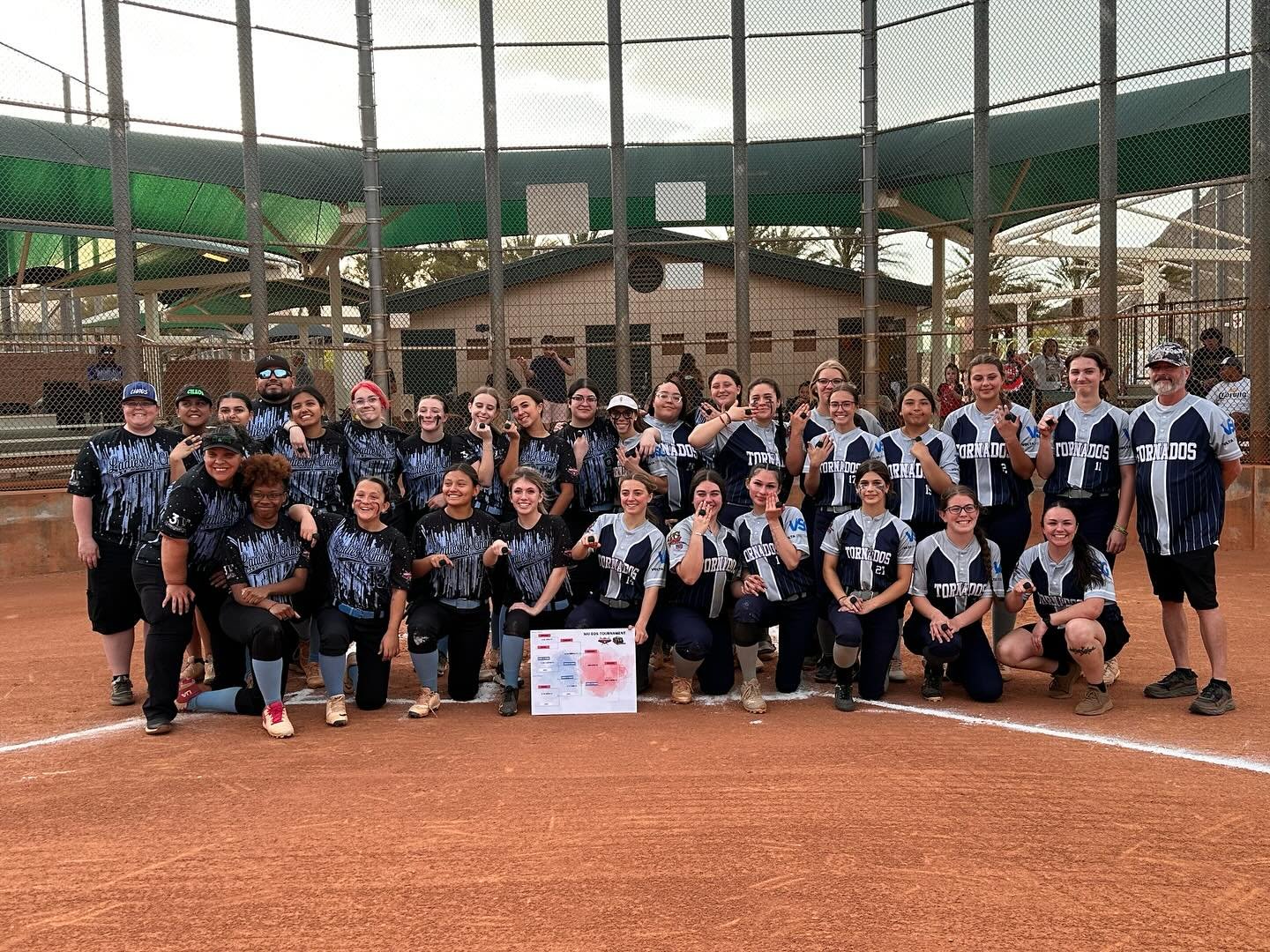 Congratulations to our 18U Tornados for an undefeated season & taking home the gold in the End of Season tournament! 🏆💍💙
We are so very proud of you girls for another season championship! Thank you to all the senior Tornado girls for their ha