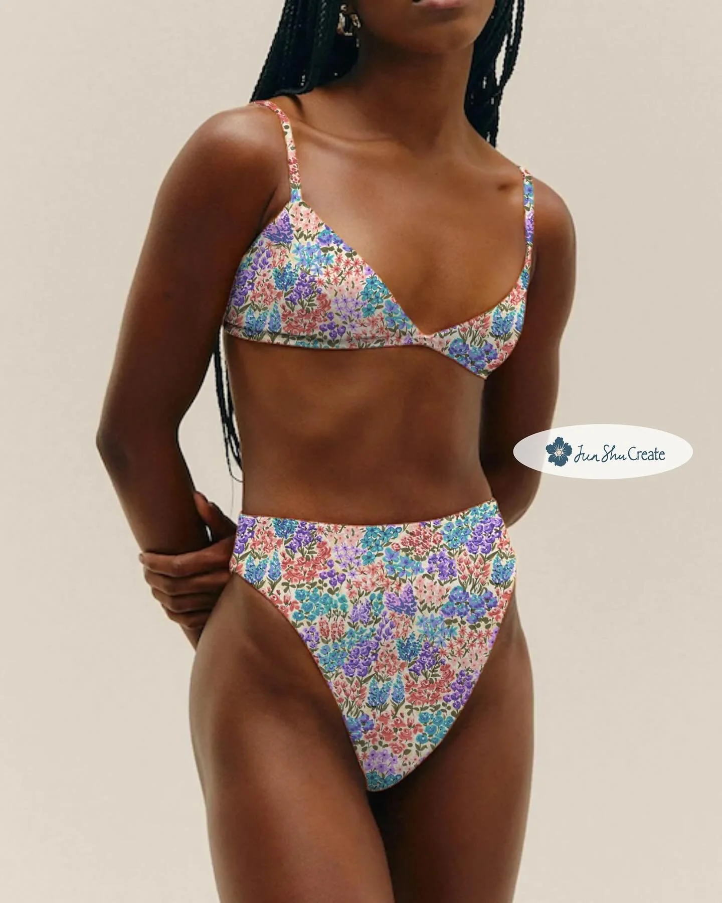 Bold. Painterly. Timeless. 🌸✨ Introducing my hand-painted Wild Meadow Bloom print &mdash; a versatile design crafted for resort wear, swimwear, dresses, and lifestyle brands. With its rich watercolor texture and vibrant floral palette, this print is