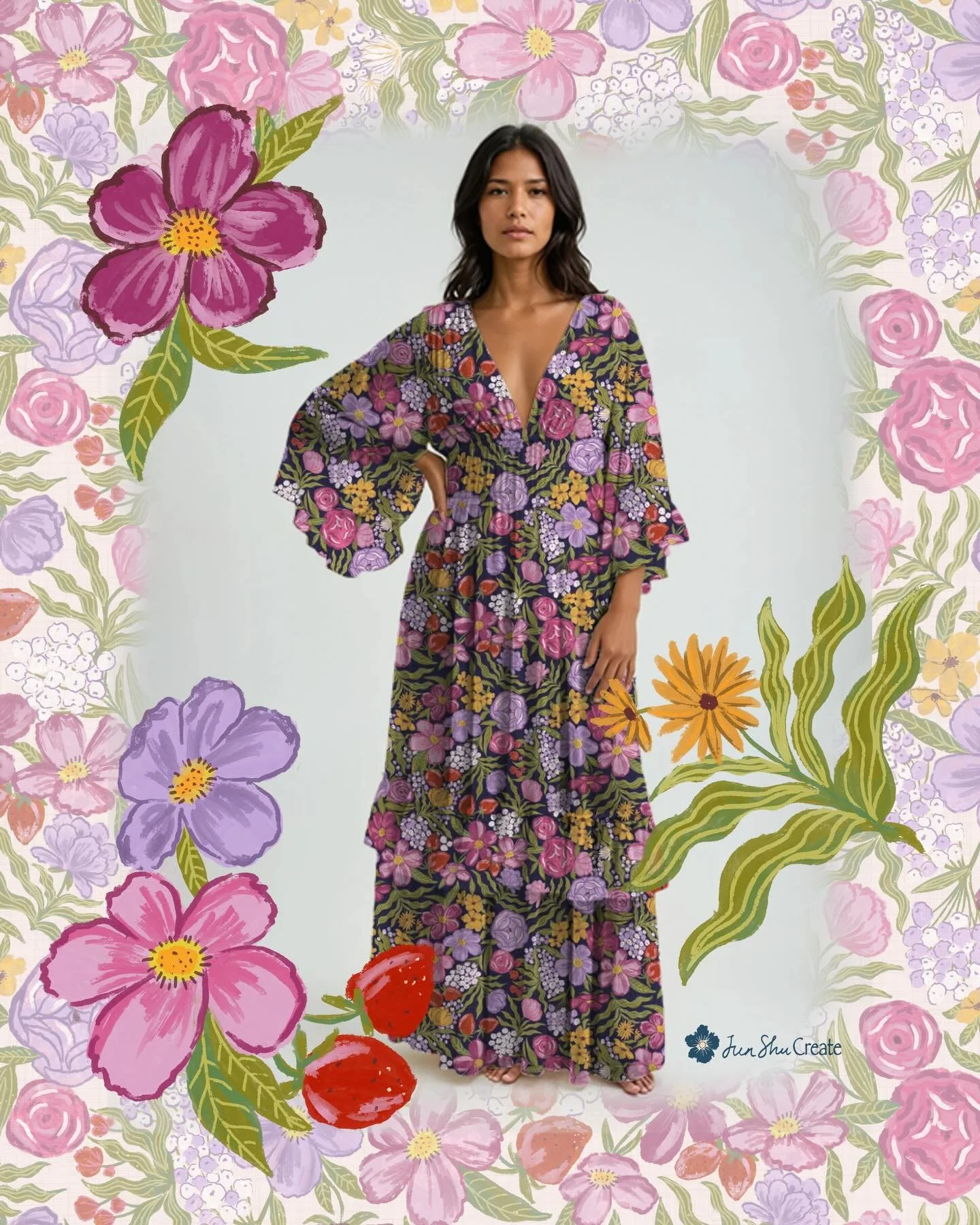 Looking for some fresh hand-drawn floral prints that your customers adore next launch ? You can now license this print @greenkive_ ! Link in my profile ! ✨

@partridgeagency #floralpattern #fashionprint #strawberryprint #womensfashiontrends #trending