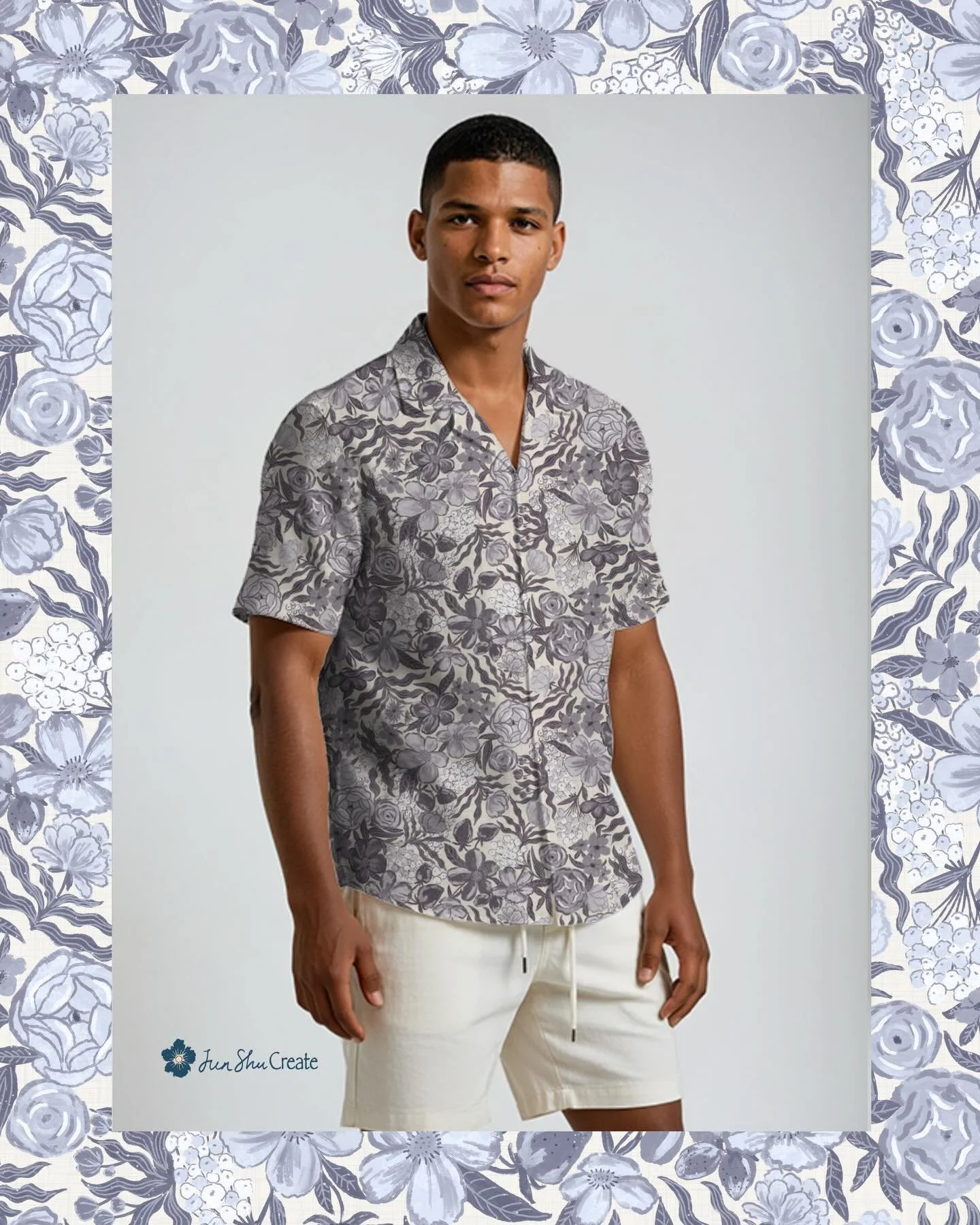 I don&rsquo;t usually do men&rsquo;s. But I think this neutral floral print looks so good on a men&rsquo;s shirt ! It&rsquo;s now available for licensing @greenkive_ ! Link in profile ! ✨

If you are a startup fashion brand looking for sustainable wa