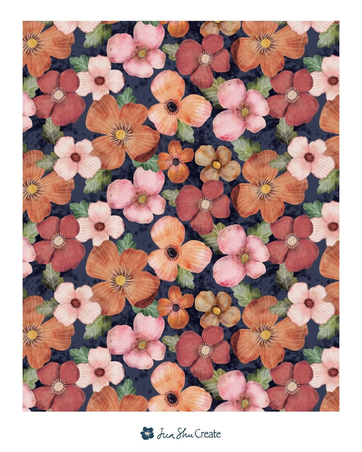 A soft vintage wild poppy print. 🌿

I&rsquo;ve been exploring these painterly wild poppies in different colorways&mdash;from light, airy neutrals to deeper, moodier tones.

Each one feels like a different moment in the same meadow &hellip; morning l